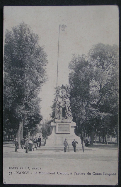 CPA - NANCY (54) - LE MONUMENT CARNOT - ANIMEE SCENES / XXe