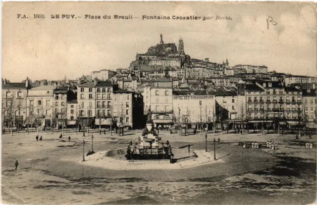 CPA Le PUY - Place du Breuil - Crozatier Fountain by Bosio (588298)
