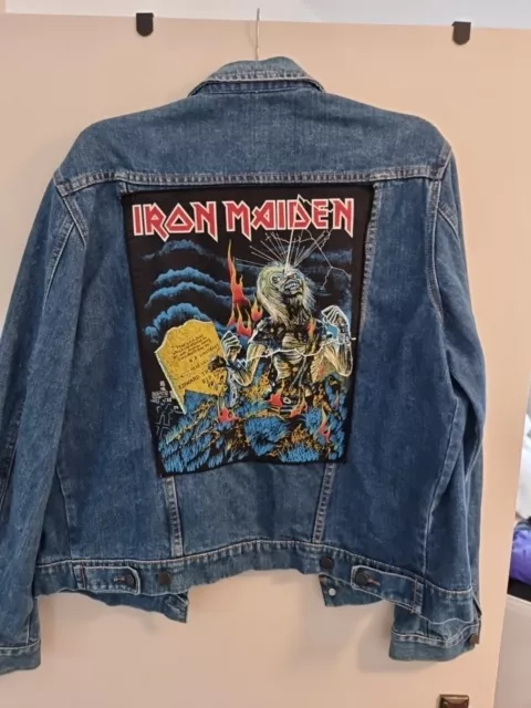 vintage denim jacket Iron Maiden