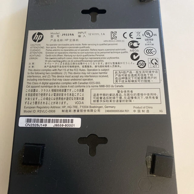 HP PROCURVE 14108G Switch Managed 8Port with power adapter J9559A lfd