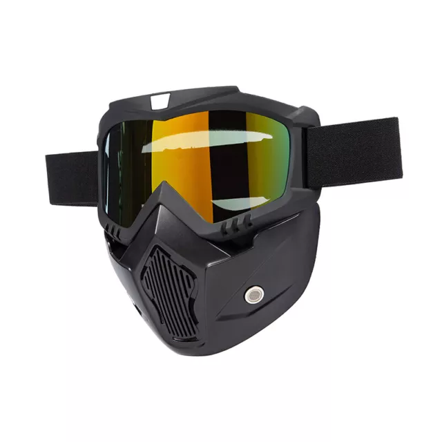 Half Face Mask + Googles Glasses for Motorcycle Motocross Dirt Bike ATV Riding