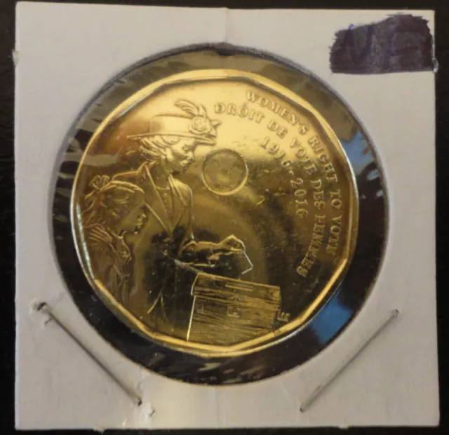 Canada Loonie $1 2016 "Women Voting Right"