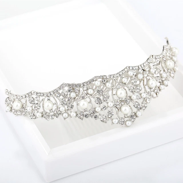 Perla Capelli Cristallo Con Pettine Accessori Matrimonio Copricapo Sposa