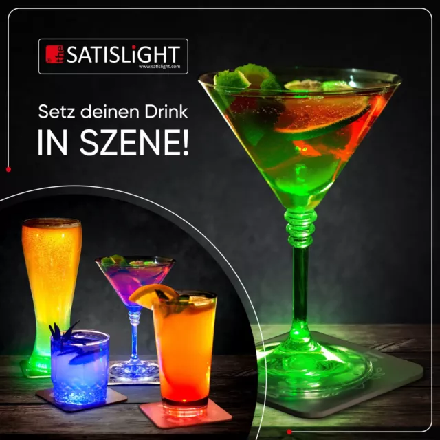 4ER SET LED Trinkglas 0,4l Kunststoff Leuchtglas Cocktail Partyglas  Leuchtend EUR 14,99 - PicClick DE