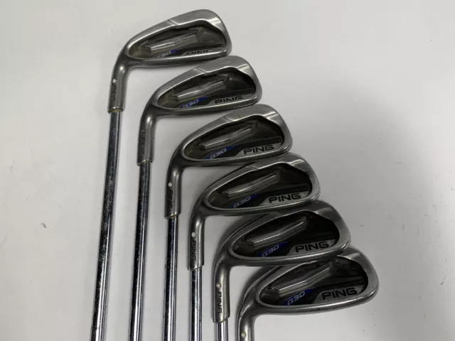 Ping G30 Iron Set 6-PW+UW White Dot 3* Up KBS Tour Regular Steel Mens LH