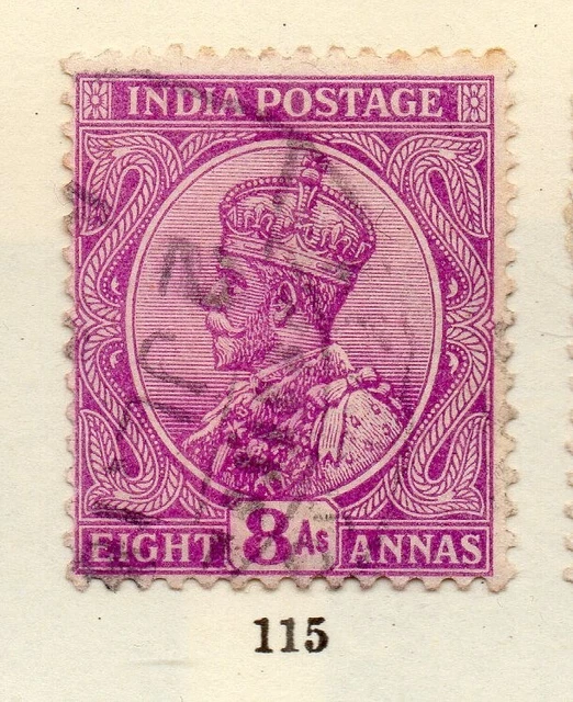 India 1911 Early Issue Fine Used 8a. NW-256541