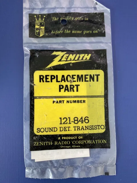 Vintage ZENITH 121-846 Sound Detector Transistor NOS NEW Replacement Part 121846