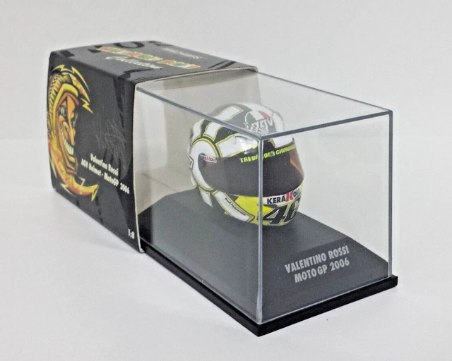 Casque AGV Valentino Rossi 1/2 échelle – Minichamps GP Valencia 2003 – Neuf