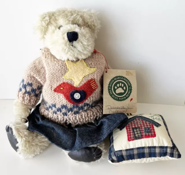 BOYDS BEAR THE Quilt Patch Collection Delmarva V Crackenpot New £9.92 -  PicClick UK