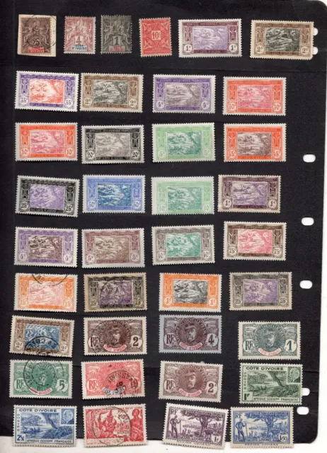 Stamp Lot Of The Ivory Coast, Mnh, Mh And Used (3 Scans)