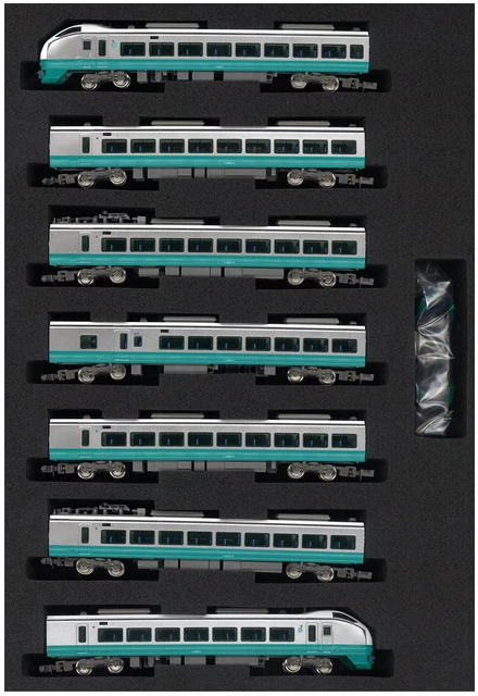 Green Max N Gauge 30539 E653 series Fresh Hitachi / Green 7 -car train set (with