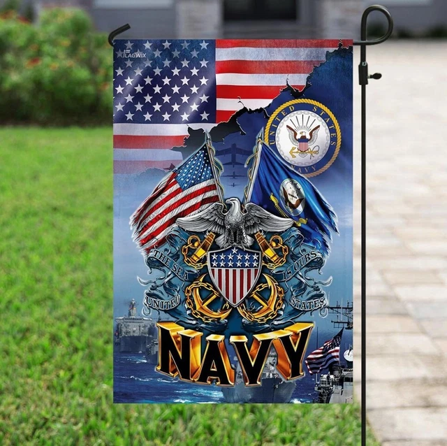 United States Navy America Garden Flag Double Sides Flag Home Garden Gift