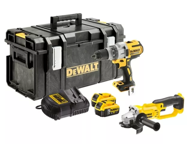 Trapano percussione + smerigliatrice 18 Volt / 5 Ah DCK278P2T-QW marca DEWALT