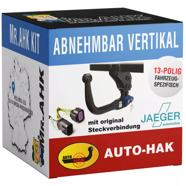 Für Nissan Qashqai II 19-21 AutoHak Anhängerkupplung vert. abnehmbar +13pol spe