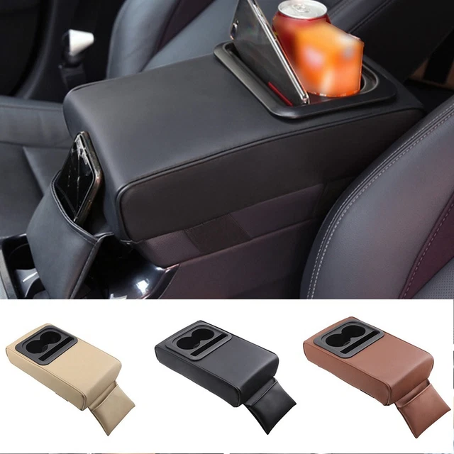 Car Universal Armrest Pad Center Console Storage Box Cushion Mat Cup-Holder Trim