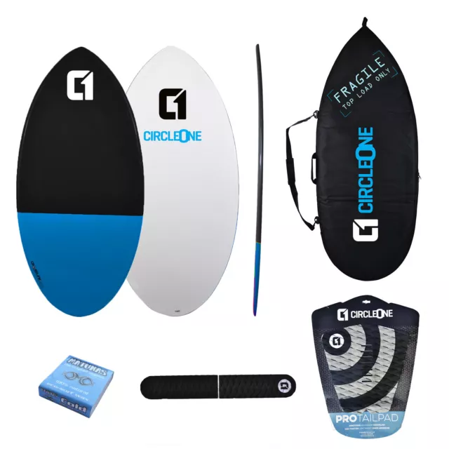 Circle One 109cm Eps Core Skimboard Paquet - Inclus Sac, Grip Patins & Cire