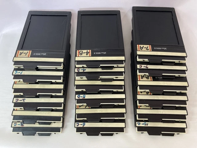[Exc+5] Lote de 18 soportes de película en hojas sueltas Lisco Regal II 4x5...