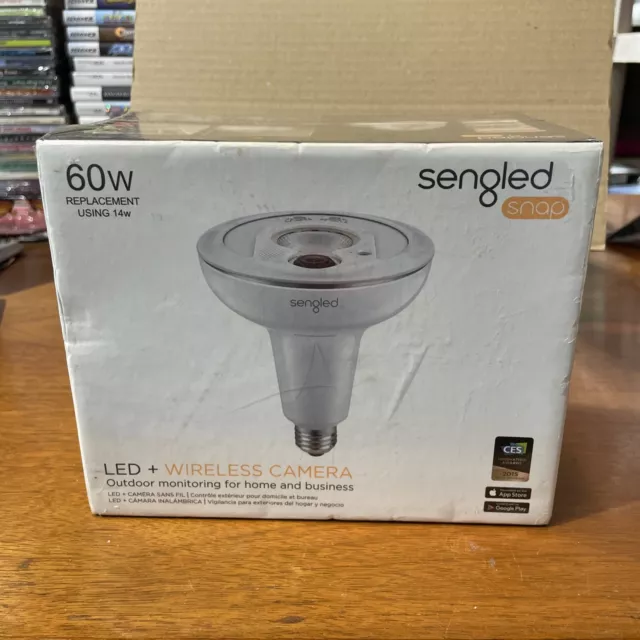 Sengled Snap LED + Wireless Camera 60w Replacement Using 14w Outdoor Monitoring