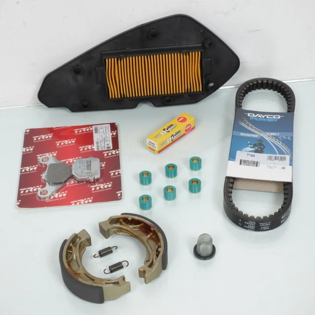 Kit Révision Piaggio Vespa Sprint 50 4T 4V - Référence 1R000387 (bougie, Filtre, Courroie, Plaquettes...)