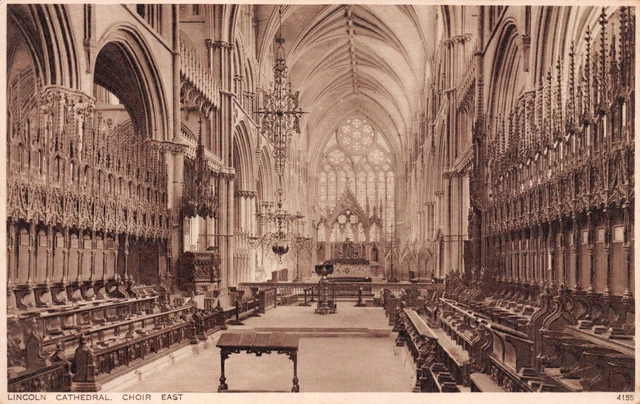 R257215 Lincoln Kathedrale. Chor East. 4155. Photochrom