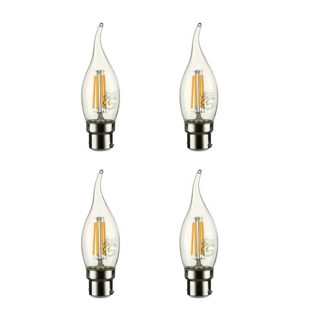 Vintage Filament LED Edison Kerze Glühbirne dimmbar E14 B22 dekorativ TEKLED 2