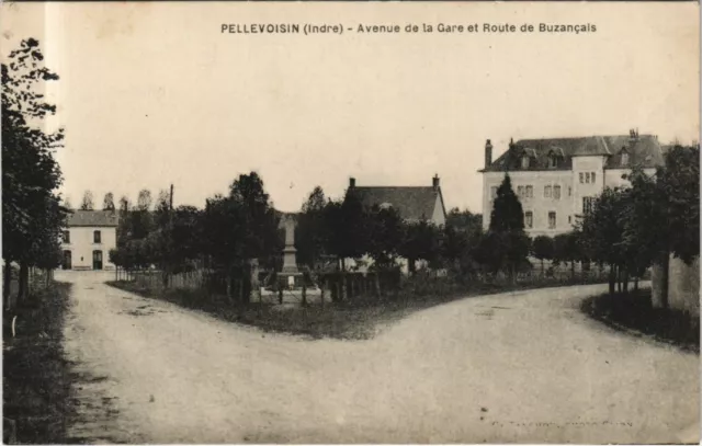 CPA AK Pellevoisin Avenue de la Gare FRANCE (1170487)