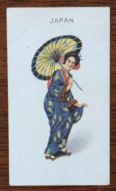 1915 Cigarette Card Wills Scissors Dancing Girls - #15 Of 28 Subjects - Japan.