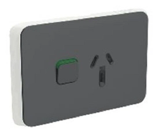 2X CLIPSAL ICONIC SWITCHED SOCKET OUTLET SKINS 1-Gang Horizontal ...