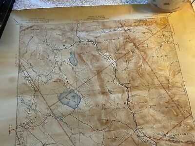 U.S. Geological Survey Topographical Map Rumford Quadrangle 1930 State of Maine 8