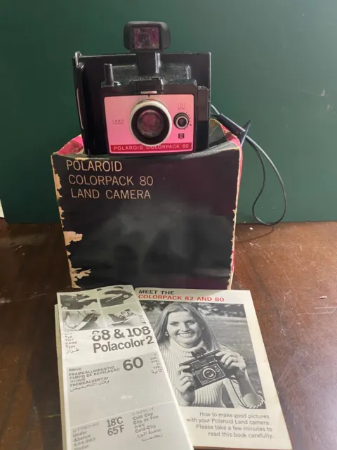 POLAROID ColorPack 80 Land Camera in box - NOT Tested