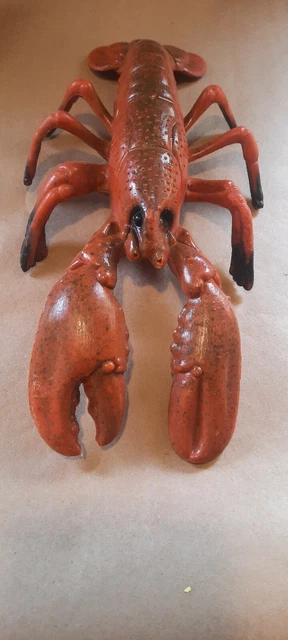 Vintage Blow Mold Lobster Decor Plastic Nautical Hong Kong