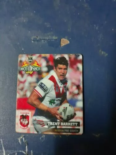 Hot Shot Tazo Rugby League Card Nrl 2006 Rare trent barrett