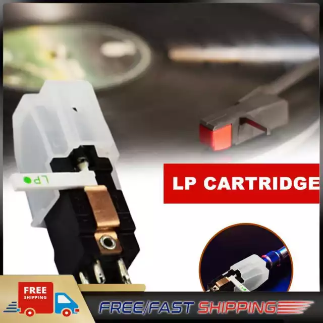 Sapphire Dual Stylus Turntable Cartridge Replacement for LP 78 RPM Record