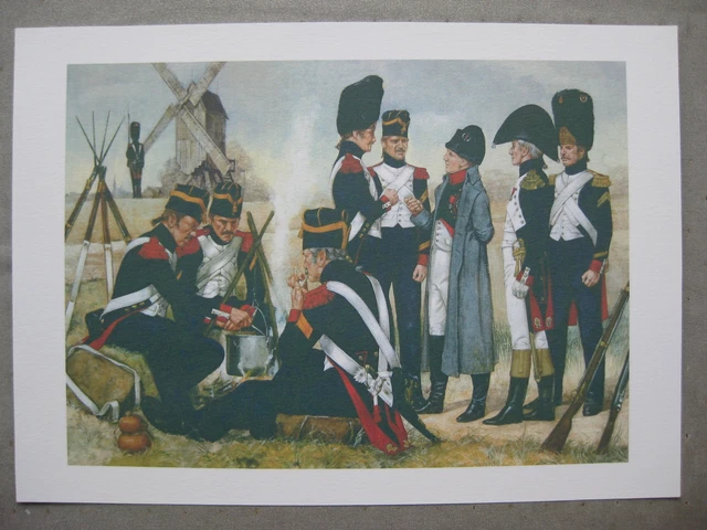 Figurine Soldat Premier Empire Napoléon - Joueurs De Cartes Bivouac - Les Etains Du Prince Signé Baches