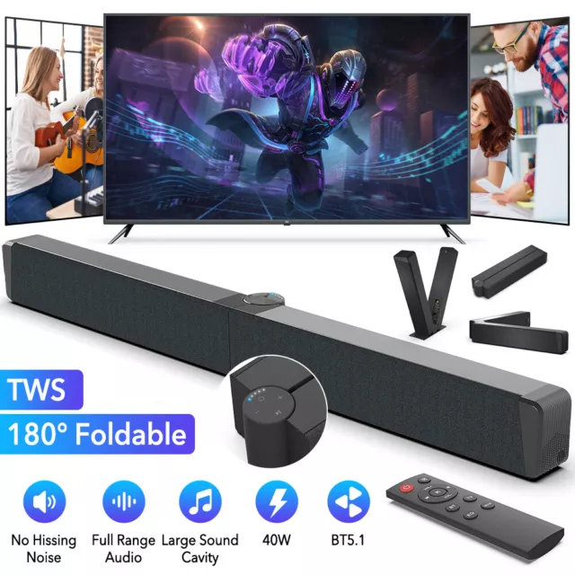 Wireless TV Soundbar Subwoofer Speaker Bluetooth Sound Bar Home Theater Soundbar