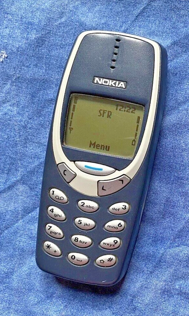 TÉLÉPHONE PORTABLE NOKIA TA-1030 bleu d'occasion ne fonctionne pas pour