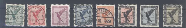 Dt. Reich Mi.Nr. 378-84 Flugpost 1926 gestempelt (4389)