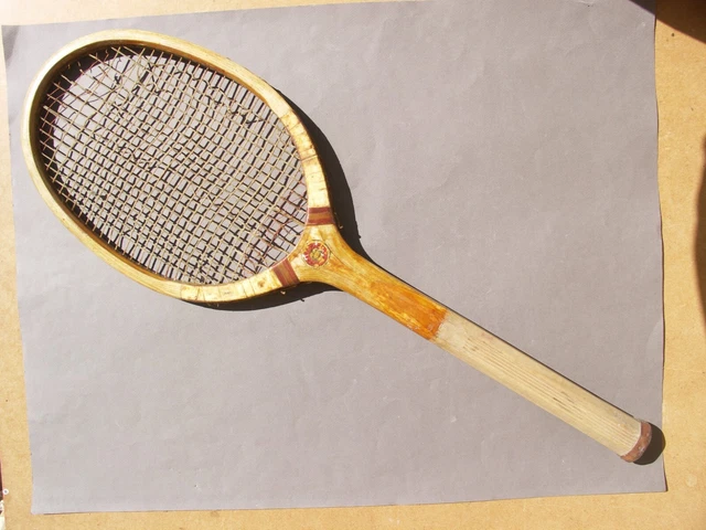 RAQUETTE DE TENNIS vintage bois et boyau Dunlop LM4 EUR 64,00 - FR