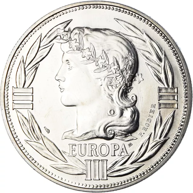 [#186827] France, Medal, Ecu Europa, Marianne, Politics, 1985, Rodier, MS