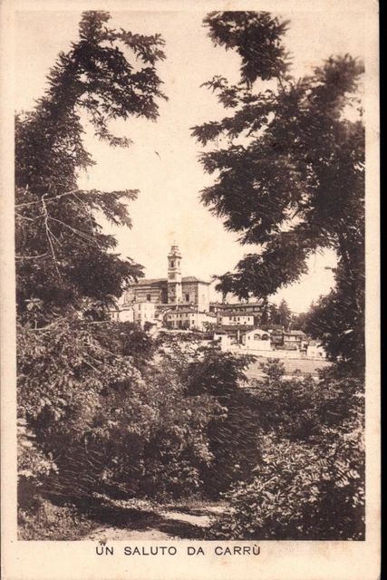 Cartolina " Un Saluto Da Carru' " Vg 1939