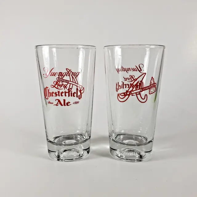 Atlanta Braves 20 oz Glass Tumbler "Yuengling Lord Chesterfield Ale"