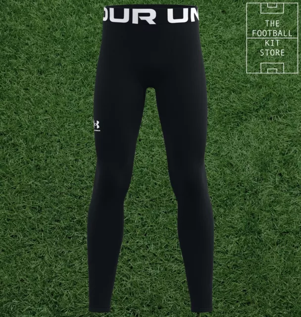 Under Armour ColdGear Leggings Black - UA CG Baselayer Tights Youth - All Sizes