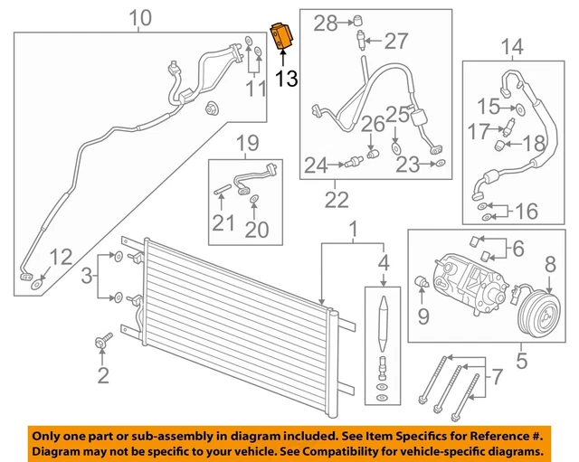 FORD OEM 1518 F150 Air ConditionerExpansion Valve HL3Z19849D 85.26