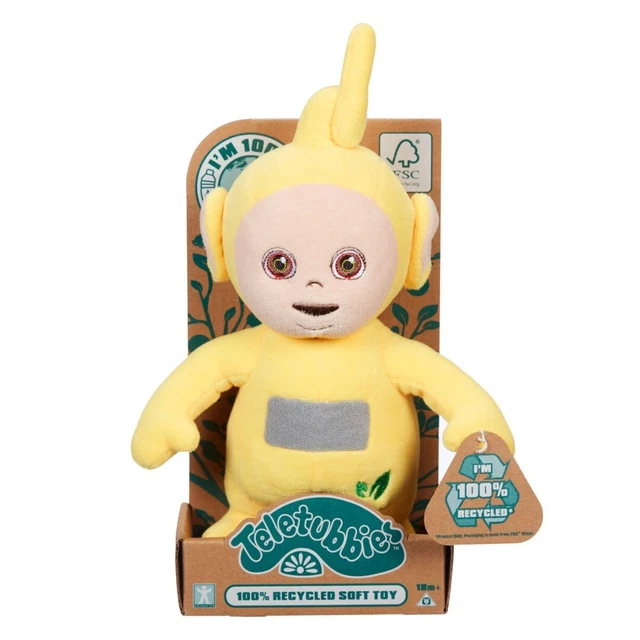  NEU TELETUBBIES LAA 24cm Eco Weiches Plüsch Spielzeug - 100% Recycelt Bildidee 