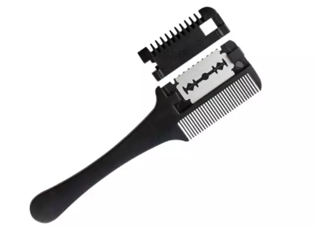 Hair thinning Cutting Comb Razor Hairdressing Shaper Comb Styling Razor Barber