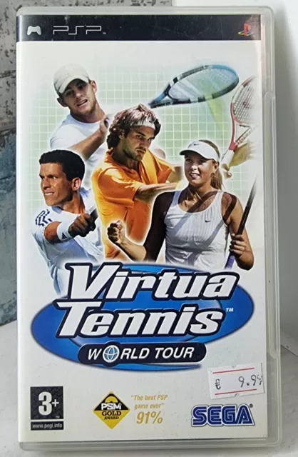 🎮Virtua Tennis World Tour Sony Psp Edizione Italiana Completa Di Manuale
