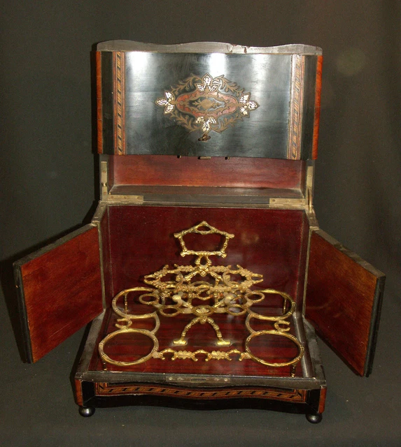 RARE JOUET SUPERBE CUISINIÈRE À ALCOOL EN TÔLE TOUT D'ORIGINE COMPLET TBE - 1900
