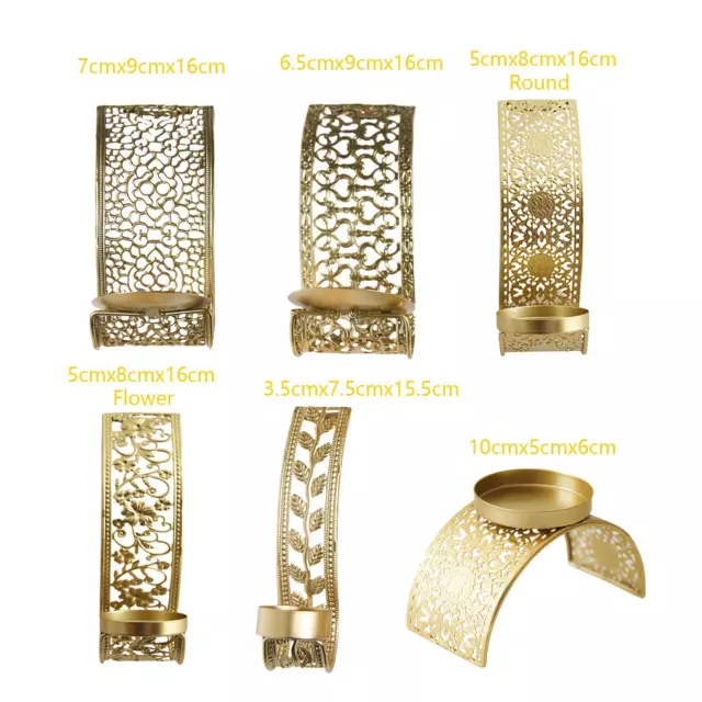 Luxury Candle Sconce Iron Candleholder Decor Pillar Candles Centerpiece