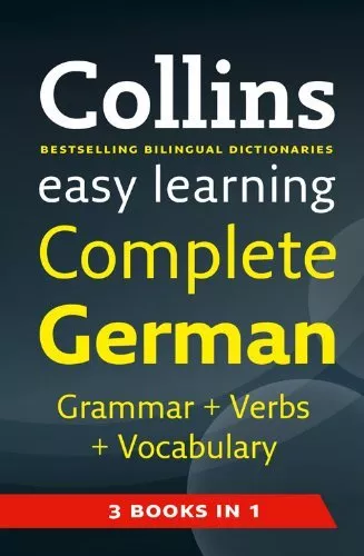 Easy Learning Complete German Grammar, Verbs and Vocabulary (3 books in 1) (Col