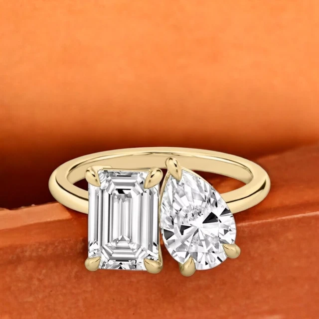 Bague De Mariage Femme Alexandrite 3,65 Carats Or Jaune - Taille 7 - Neuf
